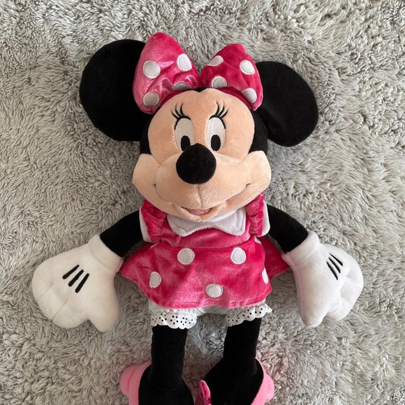 Disney Minnie Mouse Plush Pink Medium 18'' - Picture 8 of 11
